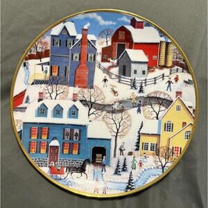 Winter's Eve Decorative Plate by Steven Klein - Limited Edition, American Folk